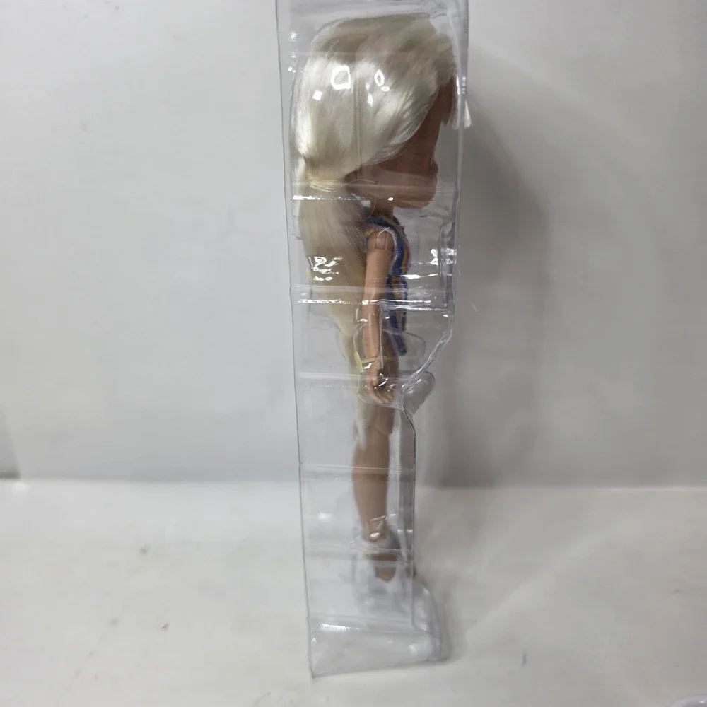 Boxy Girls Bronx Doll 8 inch Jay At Play White Hair Striped Dress Loose No Box